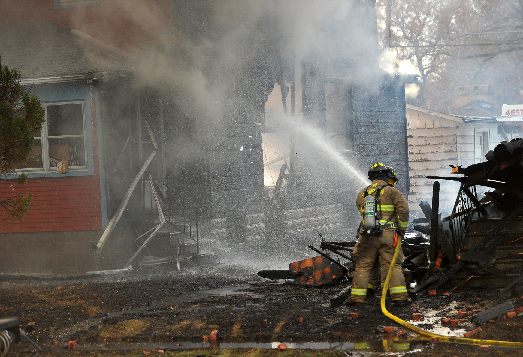 Silvis house fire on 8th street
